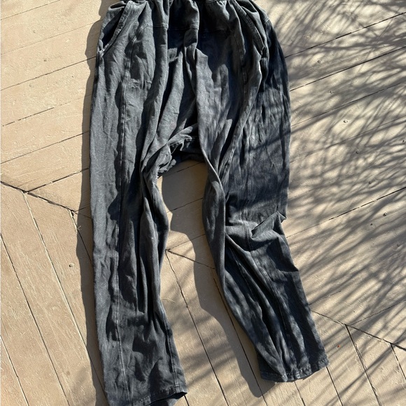 FP Movement by Free People Black Wide Leg Pants Hot Shot Harem - Picture 2 of 6